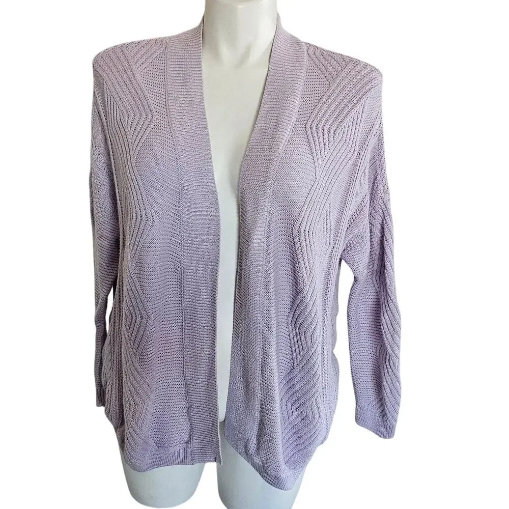 Universal Thread cardigan open front lavander sz L - Picture 1 of 7
